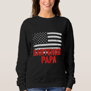 Sudadera El día del padre de la bandera estadounidense del