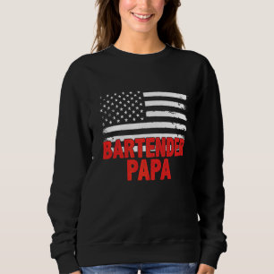 Sudadera El día del padre de la bandera estadounidense del 