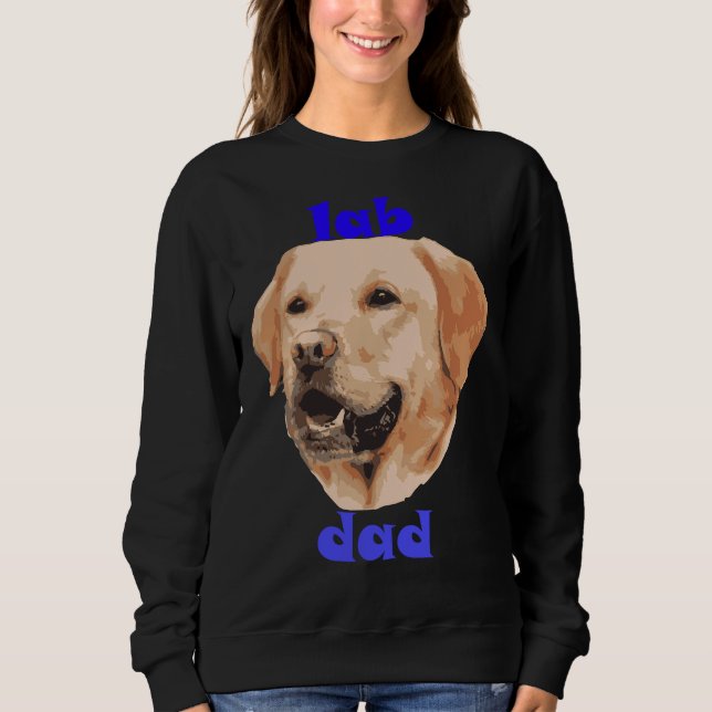 Sudadera El Día Del Padre De Lab Sorpresa Para Papá (Anverso)