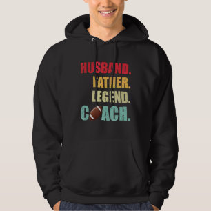 Sudadera El día del padre del entrenador de fútbol del mari