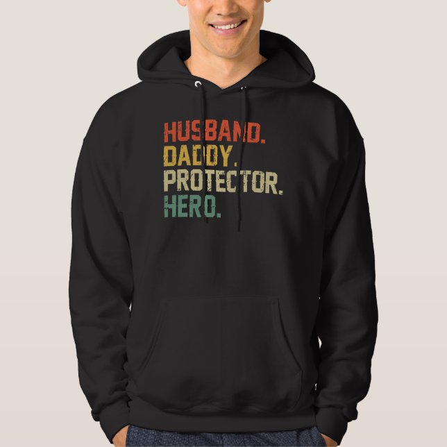 Sudadera El Día del Padre Esposo Protector Hero Fathers (Anverso)