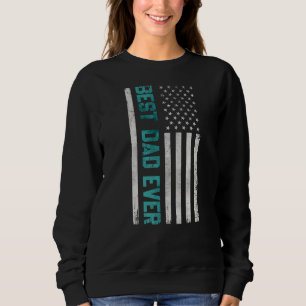 Sudadera El Día del Padre Mejor Papá Noel La Bandera Estado