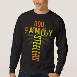 Sudadera El día del padre regalo Dios la familia Steeler