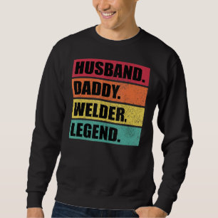 Sudadera El día del padre retro de la leyenda del marido Da