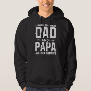 Sudadera El Día del Padre Tengo Dos Títulos Papá Y Papá