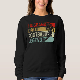 Sudadera El Día del Padre Vintage de la leyenda del fútbol 