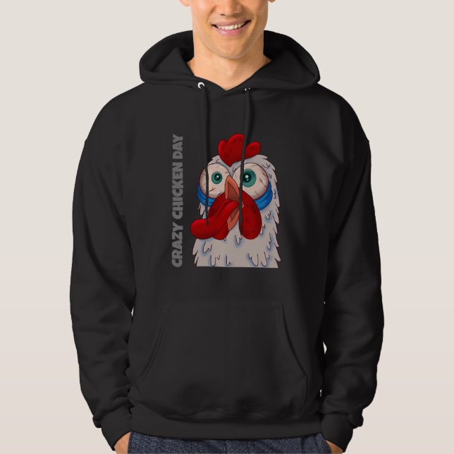 Sudadera El día del pollo loco (Anverso)
