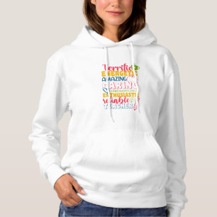 Sudadera El día del profesor es asombroso y atento profesor