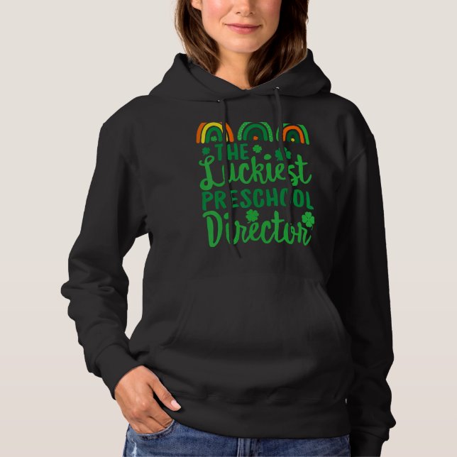 Sudadera El director de preescolar más afortunado del Día d (Anverso)