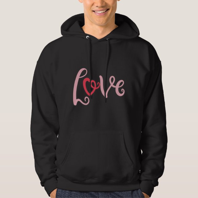 Sudadera El Diseño Amor Con Una Palabra Amada (Anverso)