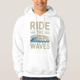 Sudadera El diseño de la tabla de surf retro Waves