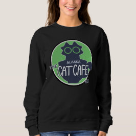 Sudadera El diseño del logotipo clásico del Alaska Cat Cafe