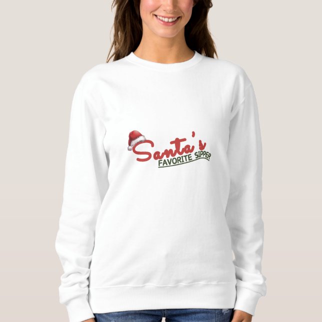 Sudadera El diseño favorito de las vacaciones de Santa Clau (Anverso)