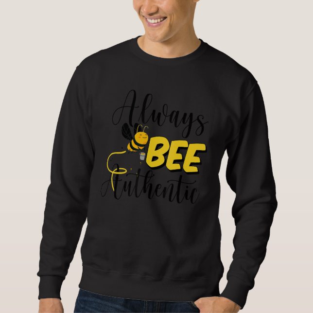 Sudadera El Divertido Beekeeper Siempre Abeja La Auténtica  (Anverso)