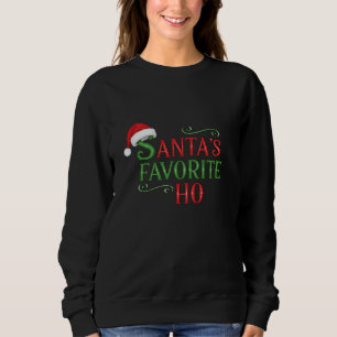 Sudadera El divertido Ho favorito de Santa Claus