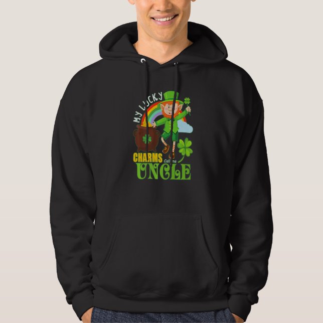 Sudadera El divertido tío Paddy Day St Patricks Lucky Charm (Anverso)