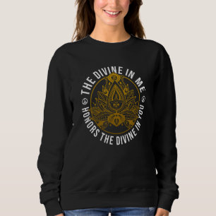 Sudadera El Divino En Mí Mensaje Positivo Yoga Espiritual M