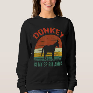 Sudadera El Donkey Retro De Vintage Granjero De Burro Es Mi