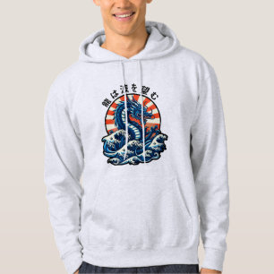 Sudadera El dragón busca las olas (龍は波を望む)