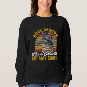 Sudadera El Dragón del Libro Como Una Lombra Pero La Lectur