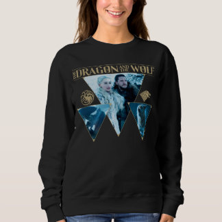Sudadera El Dragón y el Gráfico Wolf Daenerys & Jon