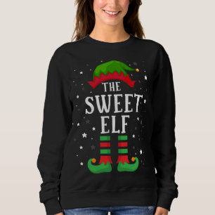 Sudadera El dulce Elf que coincide con los Navidades de fam