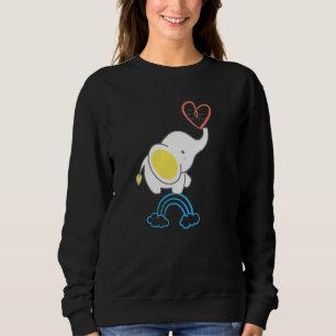 Sudadera El elefante lindo sé amable sé feliz seas tú