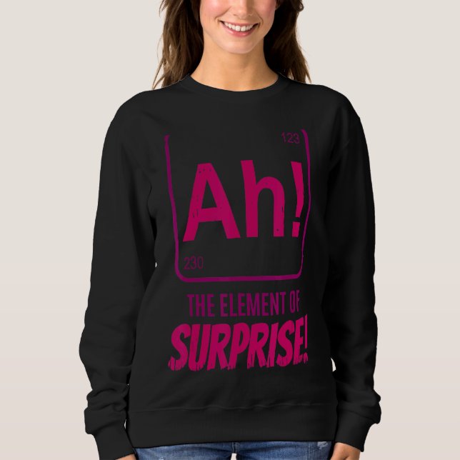 Sudadera El elemento del surfista científico del profesor d (Anverso)