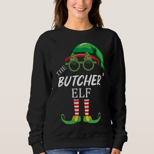 Sudadera El Elfo Carnicero Navidad Familiar a Juego (Anverso)