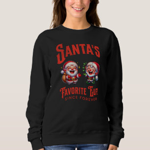 Sudadera El elfo favorito de Santa desde siempre