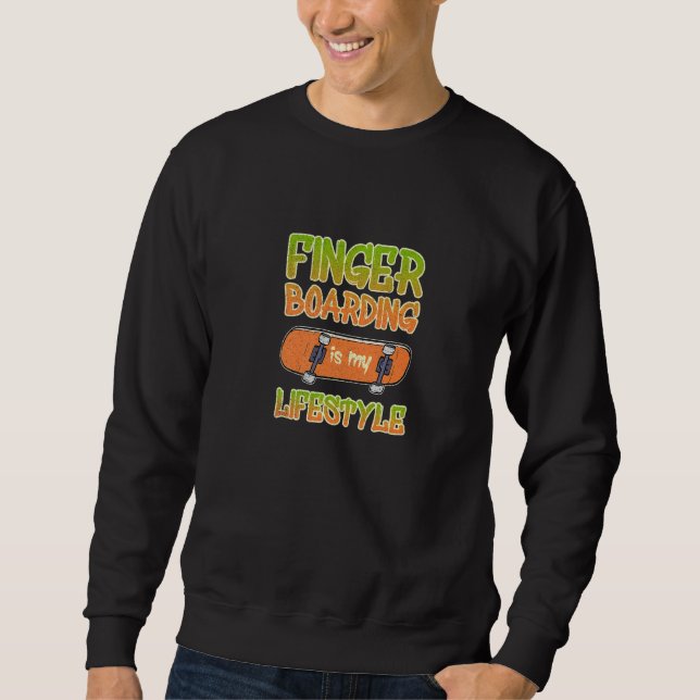 Sudadera El Embarque Con Dedo Es Mi Estilo De Vida Libre Fi (Anverso)