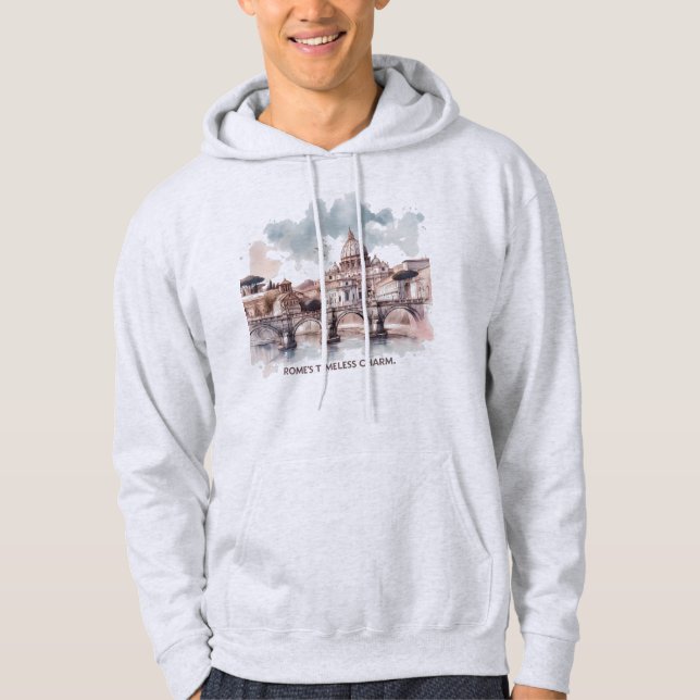 Sudadera El encanto eterno de Roma. Italia Europa (Anverso)