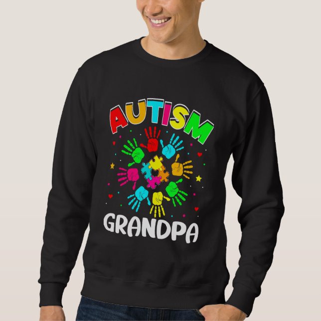 Sudadera El enigma del abuelo autista apoya el autismo fami (Anverso)