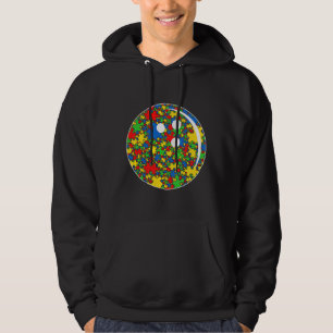 Sudadera El enigma divertida que lanza el autismo y el depo