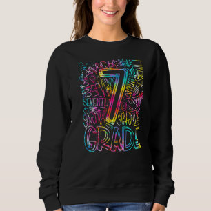 Sudadera El equipo de 6º grado de Tie Dye de vuelta a la es