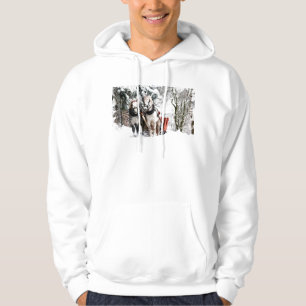 Sudadera El equipo de caballos pasea por Snowy Woods