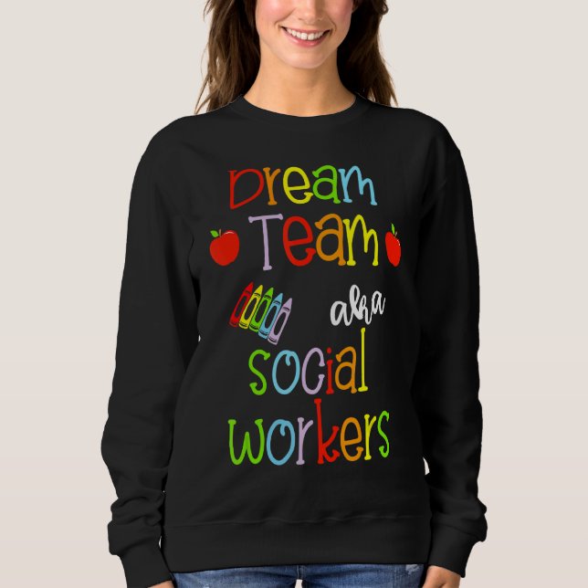 Sudadera El equipo de Dream Aka Trabajadores Sociales Cuida (Anverso)