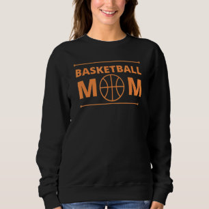 Sudadera El equipo de mamá del equipo de baloncesto apoya a