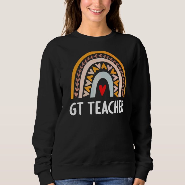 Sudadera El Equipo De Profesores De Gt Regresó A La Semana  (Anverso)