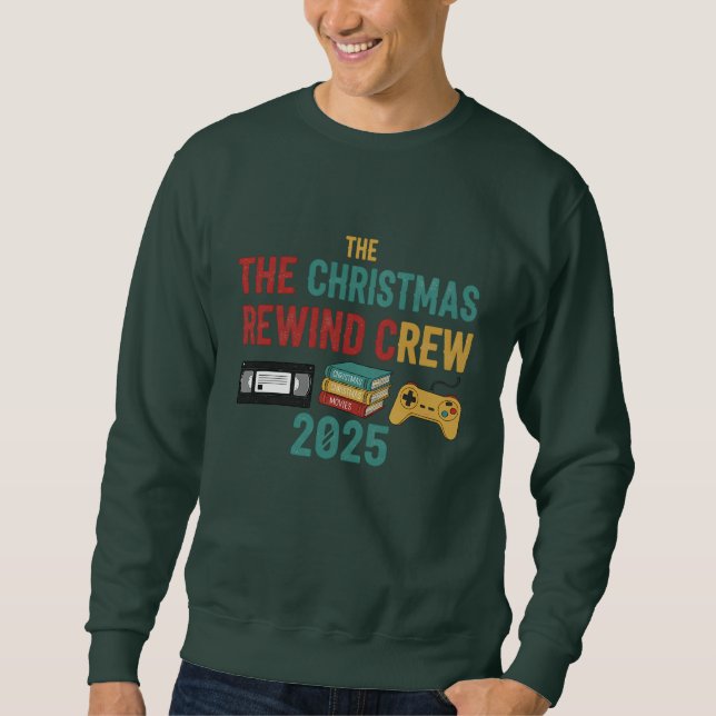 Sudadera El Equipo de Rebobinado de Navidad 2025 (Anverso)