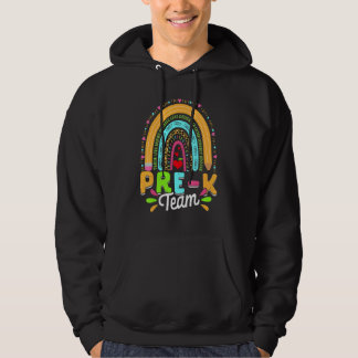Sudadera El equipo pre K Leopardo Arcoiris vuelve a la escu