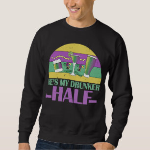 Sudadera Él es mi Mamá de novia de pareja de bebedores a me