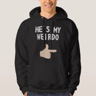 Sudadera Él es mi Weirdo