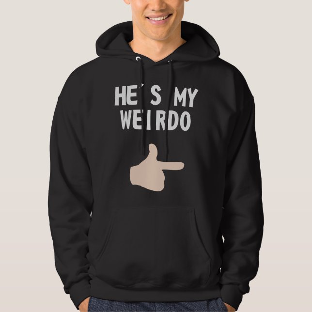 Sudadera Él es mi Weirdo (Anverso)