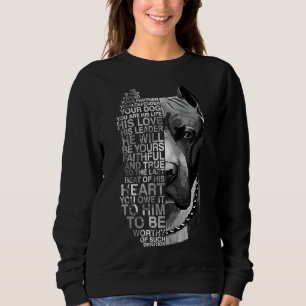 Sudadera Él Es Tu Amigo Tu Pareja Tu Perro Pitbull