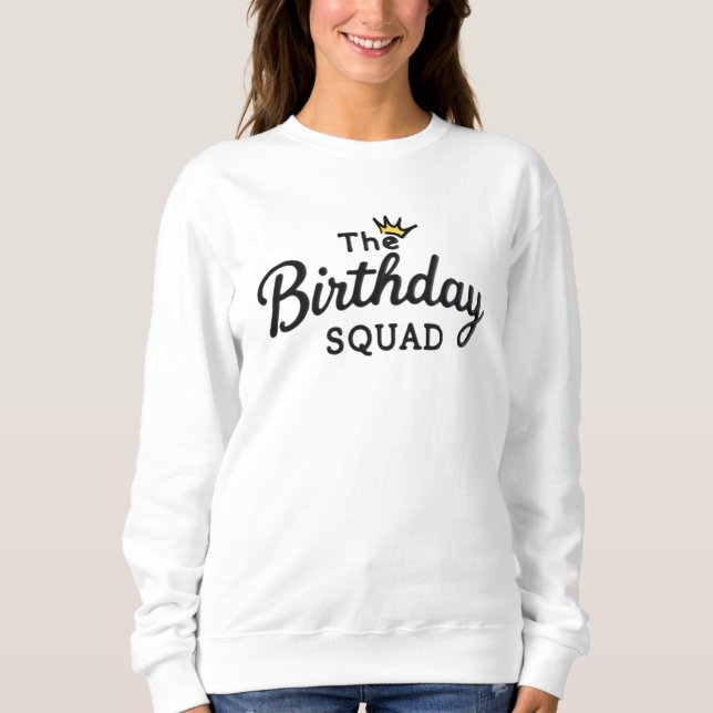 Sudadera El escuadrón de cumpleaños  (Anverso)