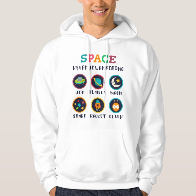 Sudadera El espacio nos hace preguntarnos (Anverso)