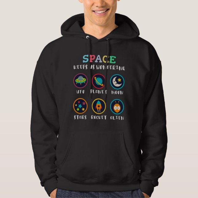 Sudadera El espacio nos hace preguntarnos (Anverso)