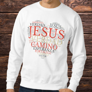 Sudadera El español cristiano del Corazón de Jesús y Fe