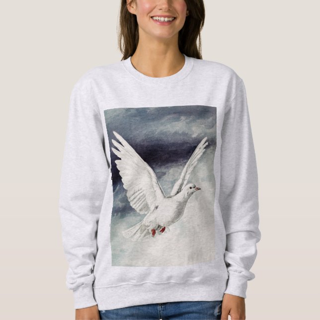 Sudadera El espíritu sagrado en forma de paloma (Anverso)